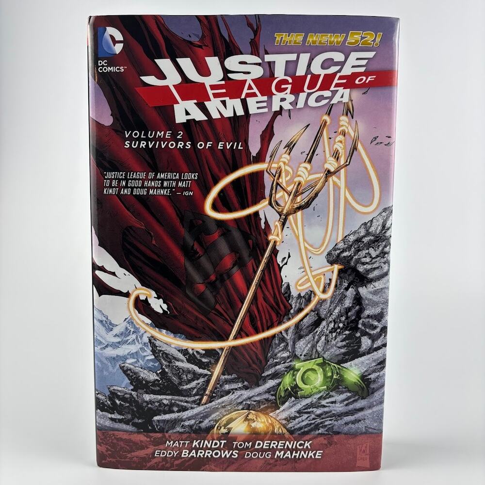 Justice League of America Vol. 2: Survivors of Evil New 52 Hard Cover VG